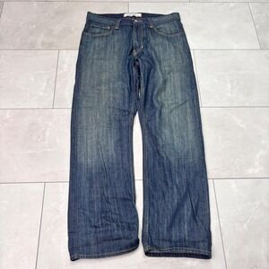 Hilfiger Brand Denim Freedom Relaxed Jeans 33x30 Y2K Baggy Skater Streetwear